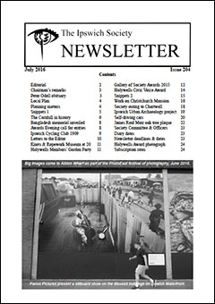 Ipswich Society Newsletter 204 cover