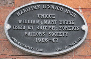 Ipswich Society Stern Maritime Trail plaque