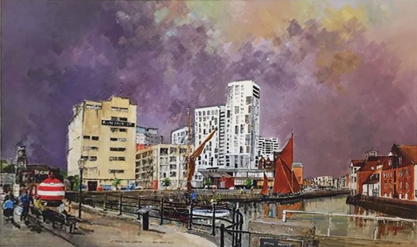 Ipswich Society Stern Reg Snook painting Waterfront